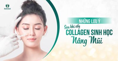 Một số lưu ý sau khi cấy collagen nâng mũi