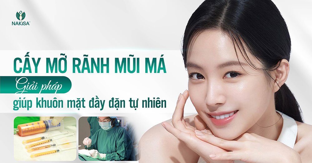 Cấy mỡ rãnh mũi má
