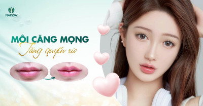 Tiêm môi trái tim bằng Collagen
